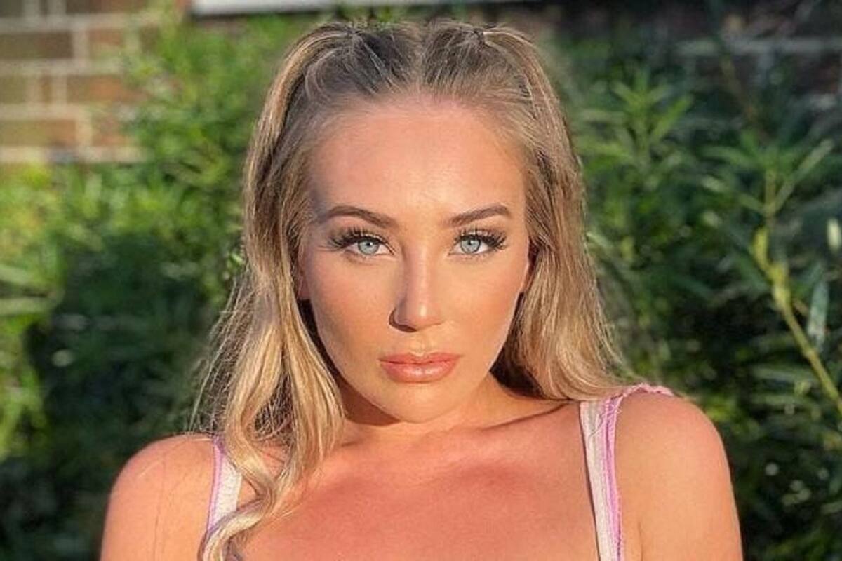 Bethany Lily April luces sus grandes encantos en sensual ropa interior de encaje