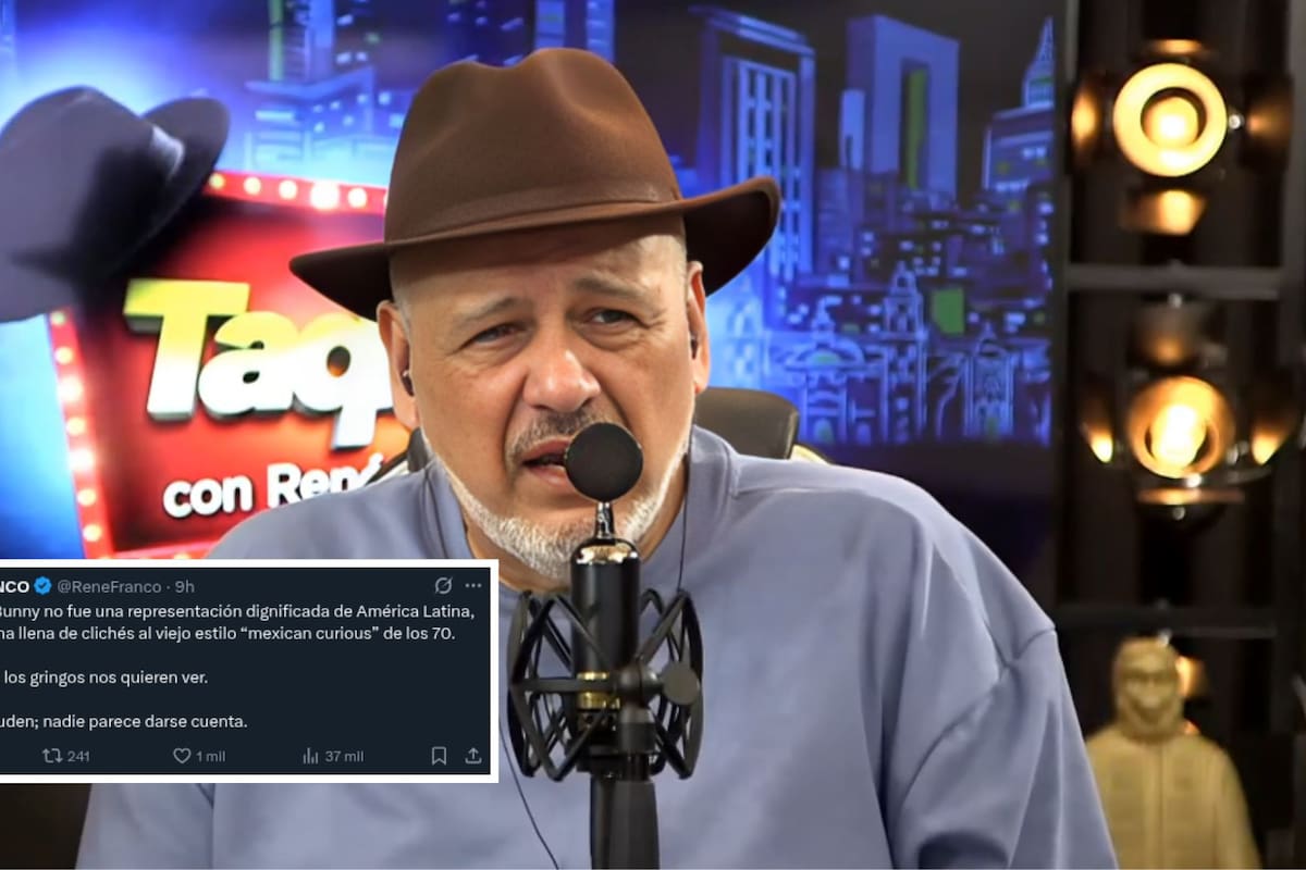 René Franco lanza dura crítica al show de Bad Bunny en el Super Bowl LX: “repleto de clichés al estilo anticuado ‘mexican curious’”