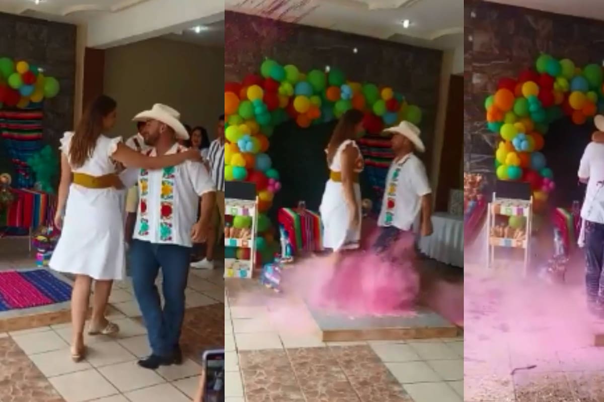 Pareja realiza "Gender Reveal" al ritmo del huapango tamaulipeco y se vuelven viral