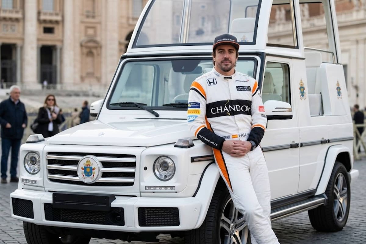 ¿Fernando Alonso conduciendo el Papamóvil? La verdadera historia que el Vaticano rechazó y que resurge para 2026