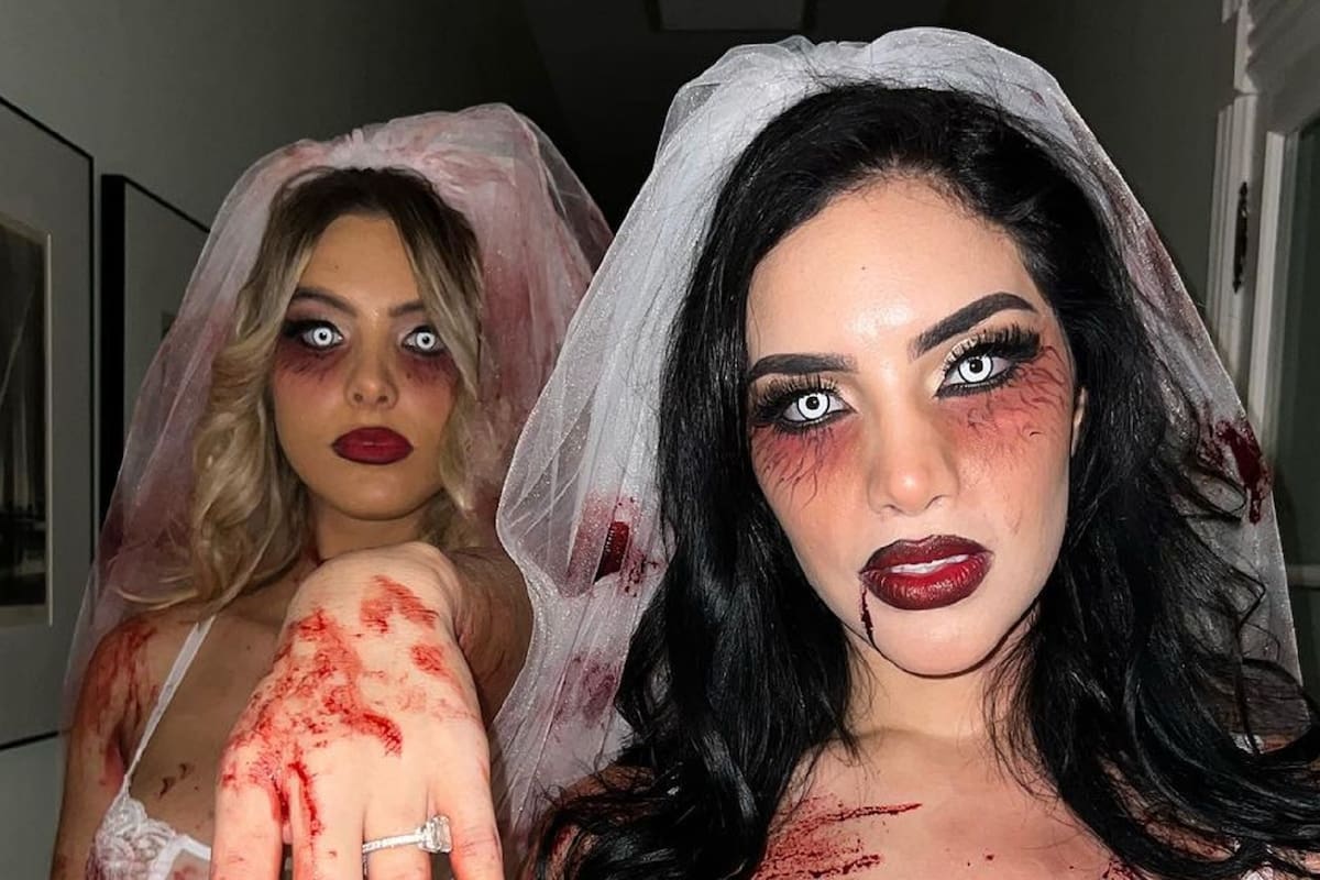 Kimberly Loaiza y Lele Pons sorprenden a todos vestidas de novias muertas