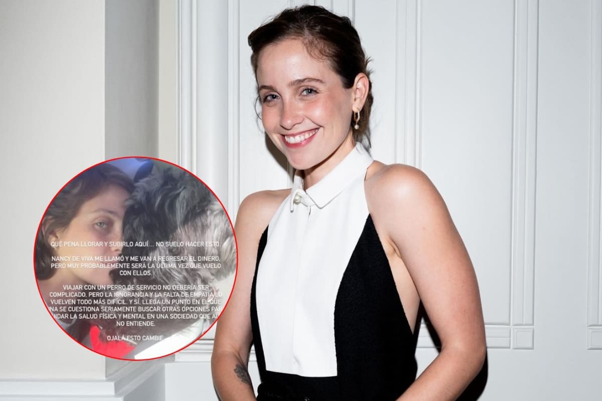 Natasha Dupeyrón denuncia trato discriminatorio de aerolínea al impedirle viajar con su perro de asistencia; la actriz perdió su vuelo a Estados Unidos