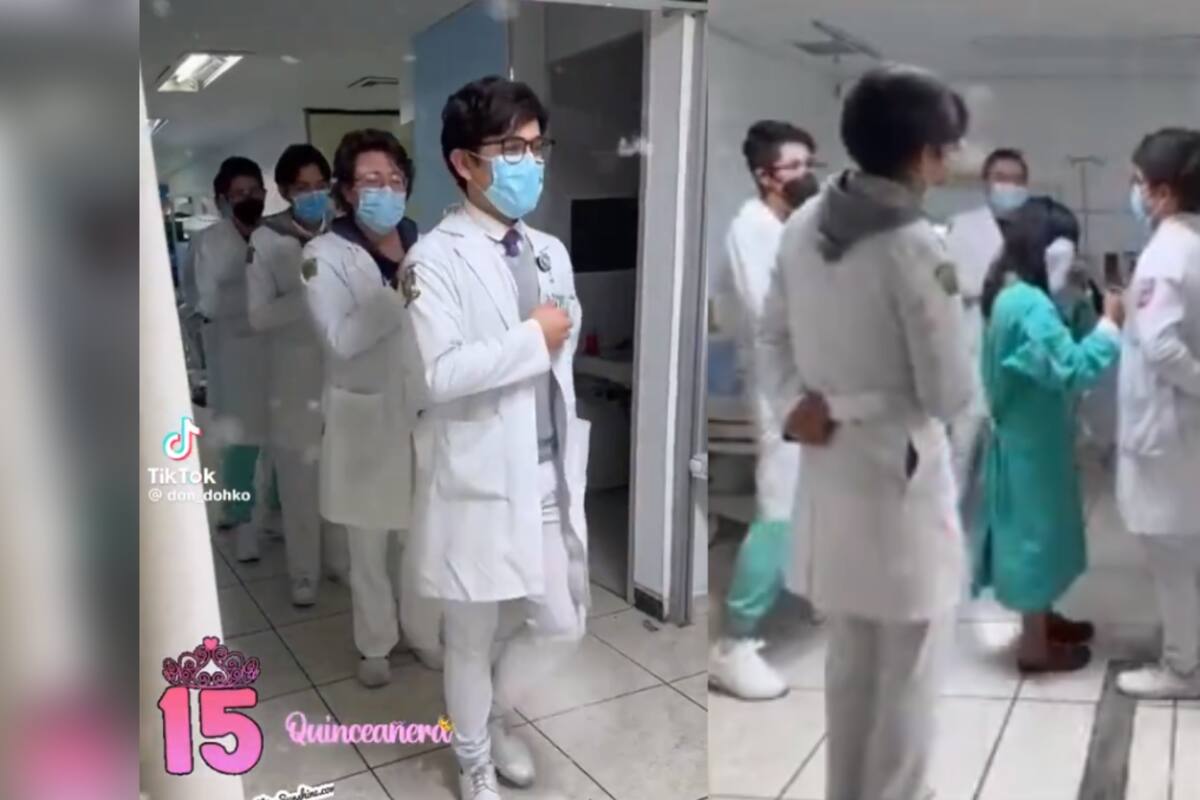 VIRAL: estos internos le celebran los XV años a una joven que está hospitalizada en el IMSS de Toluca