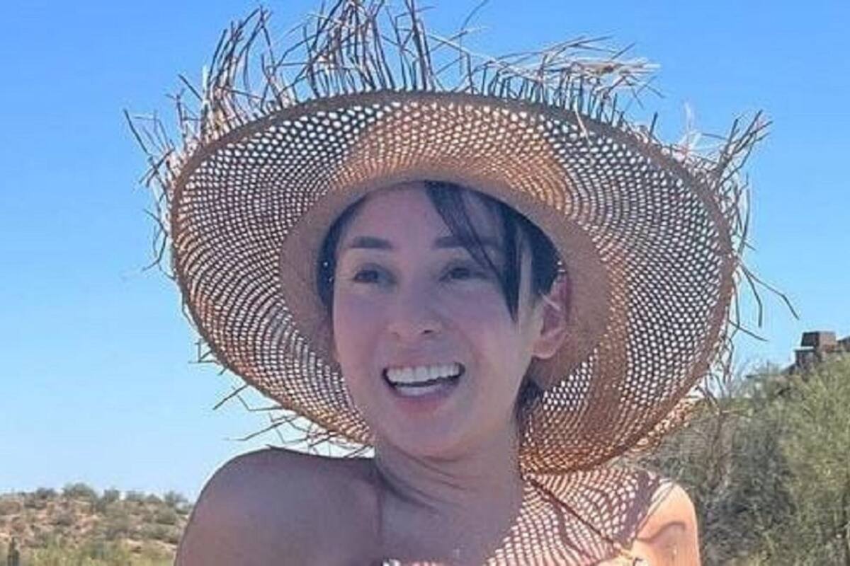 Verónica Perasso deja al descubierto su espectacular figura desde la piscina