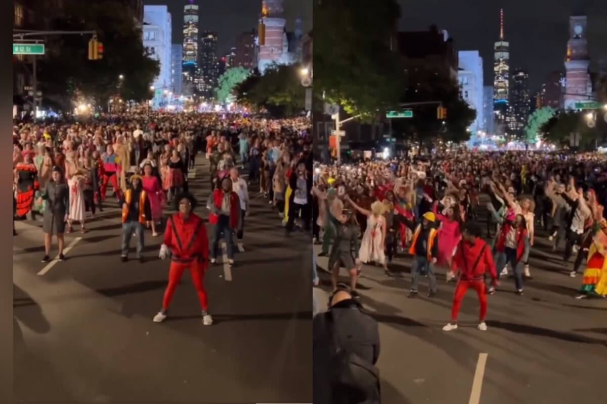 VIRAL: cientos de personas bailan "Thriller" en un desfile de Halloween en Nueva York
