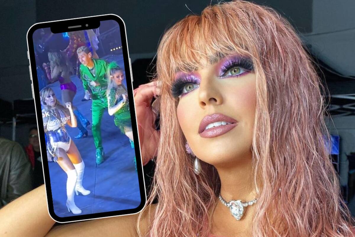 Karla Díaz EXPLOTA con la prensa cuando le pregutan de las coreografías "flojas" del 90's Pop Tour