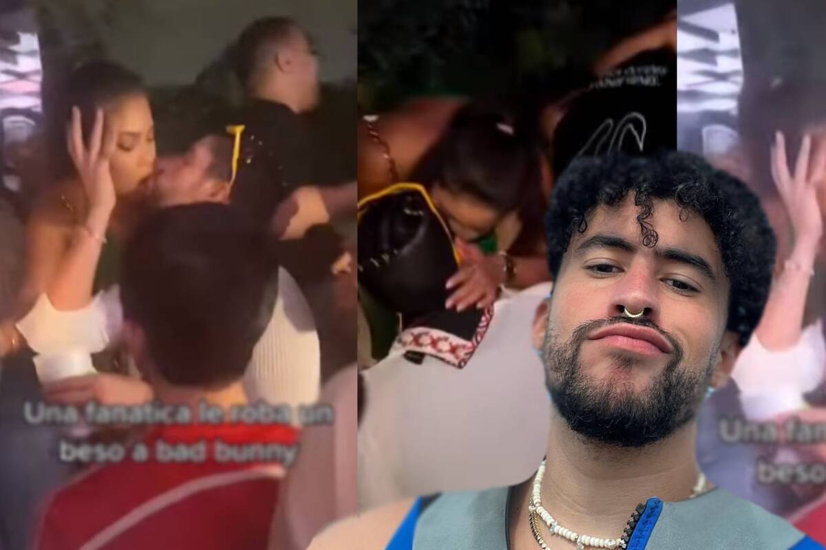 VIDEO: Salen más videos de Bad Bunny besándose con la misteriosa fan