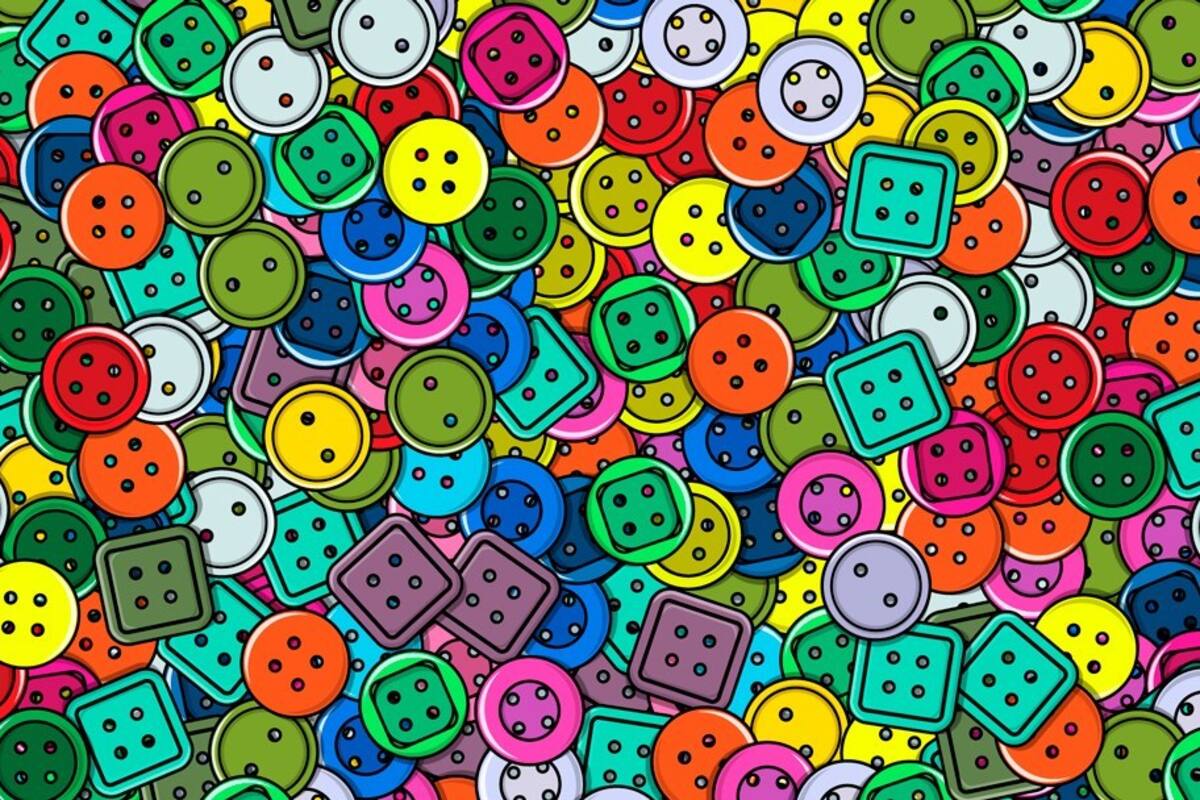 Reto visual: ¿En cuánto tiempo puedes encontrar los 5 botones dorados?