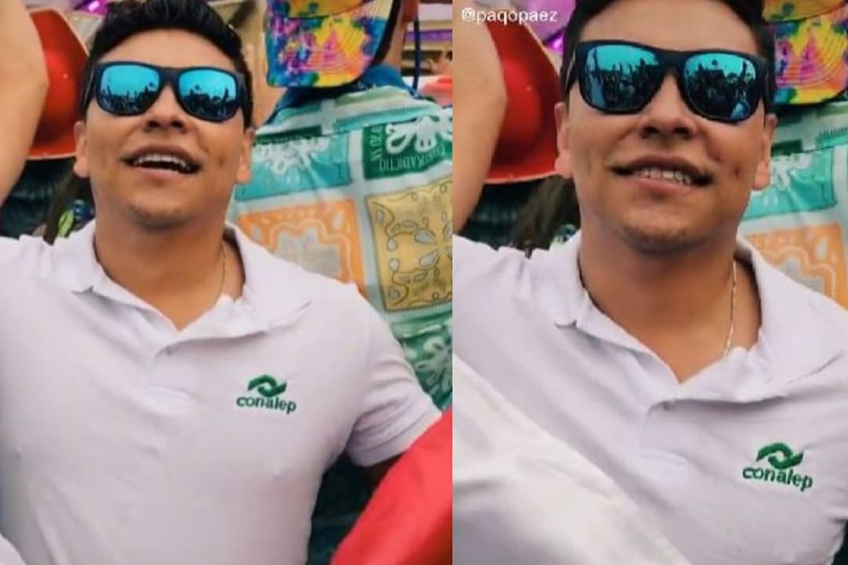 Conalep: un orgulloso exalumno presume el uniforme de la escuela en Tomorrowland