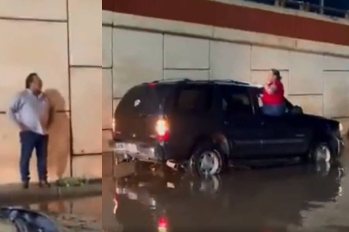 "Vato faldilludo": Tras inundaciones, pelea entre hombre y mujer se vuelve viral