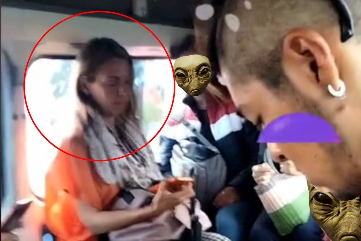 VIRAL: Captan a Mafe Walker viajando en combi y todos se preguntan si llamó a trina