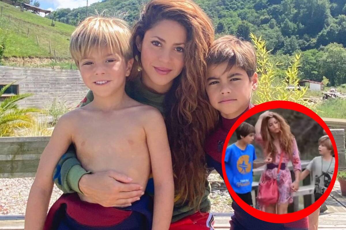 Se captó a Shakira devastada junto a sus hijos, tras nueva relación pública de Piqué