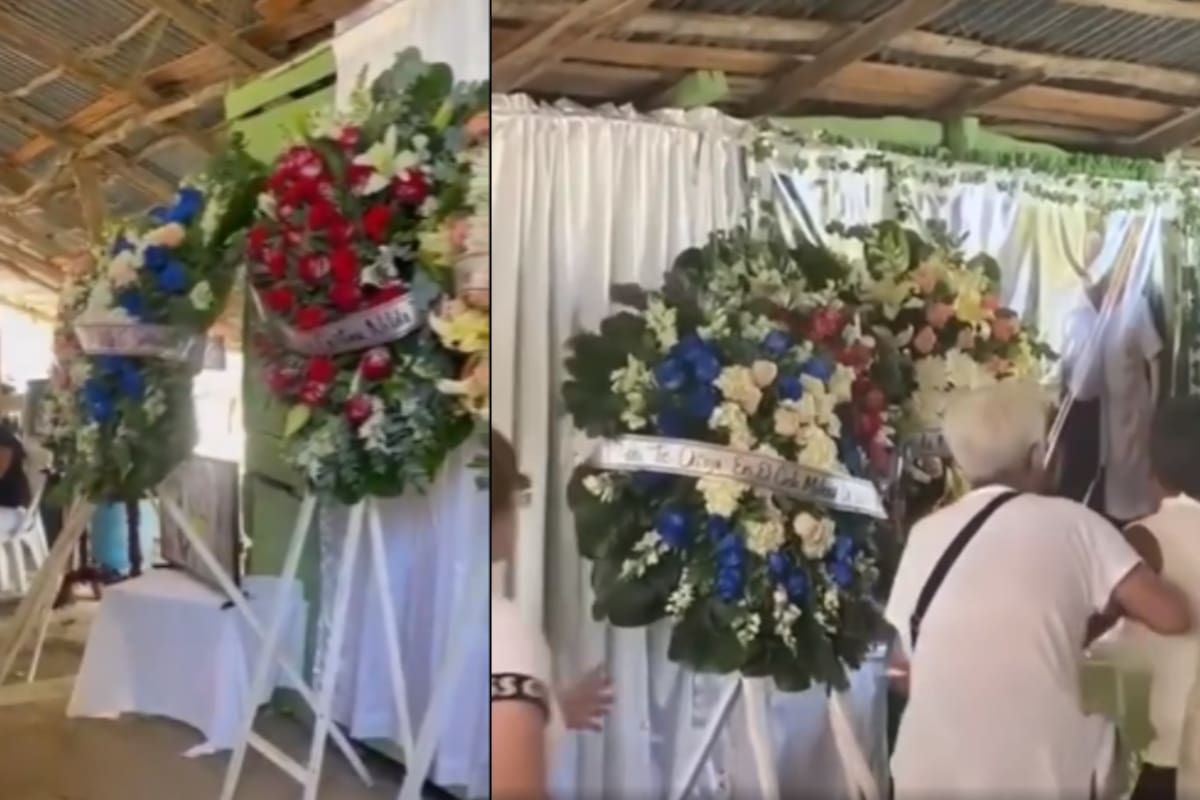 VIRAL: se capta actividad paranormal en un velorio cuando un arreglo floral comienza a moverse de forma extraña