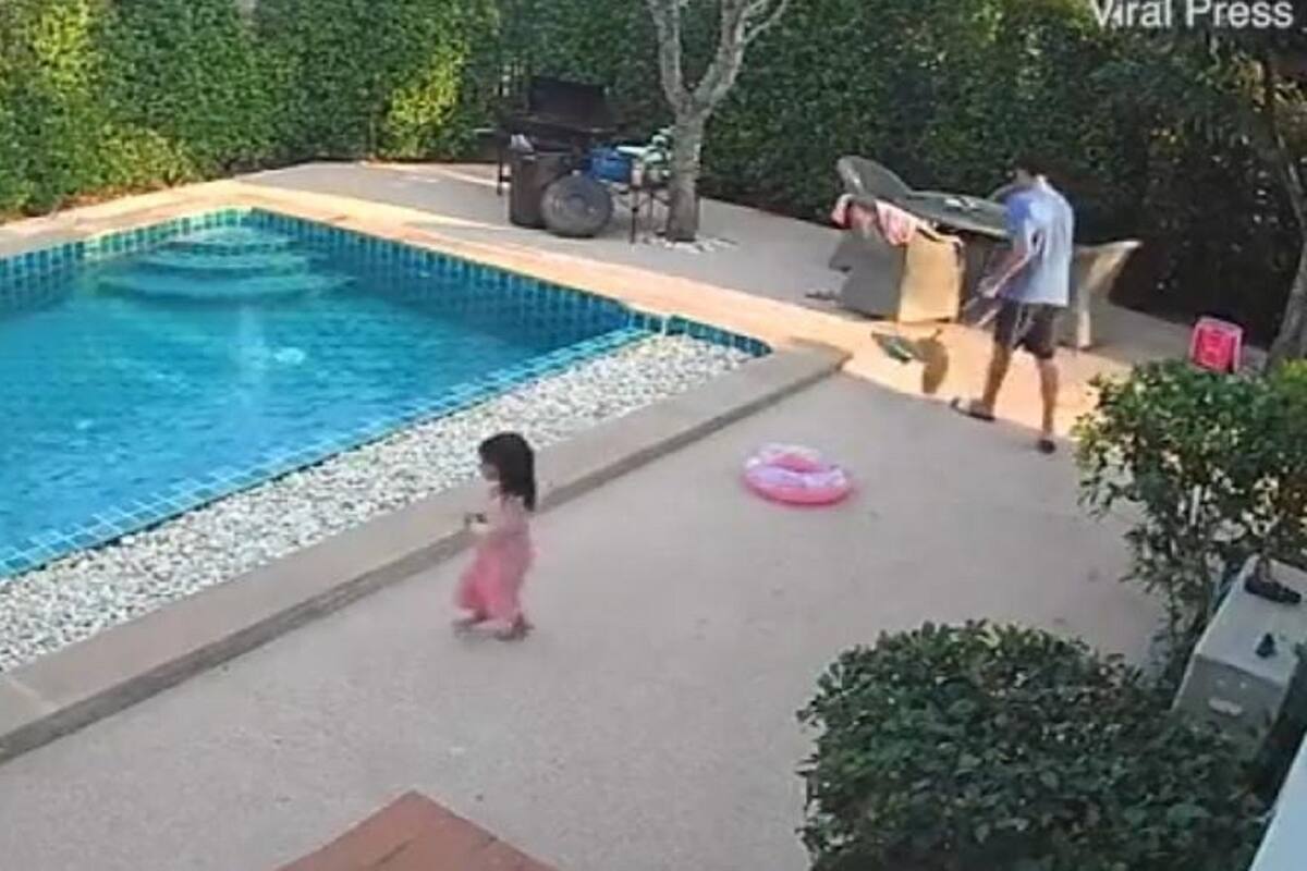 VIDEO VIRAL: Niña de 3 años salva a su hermana menor de morir ahogada