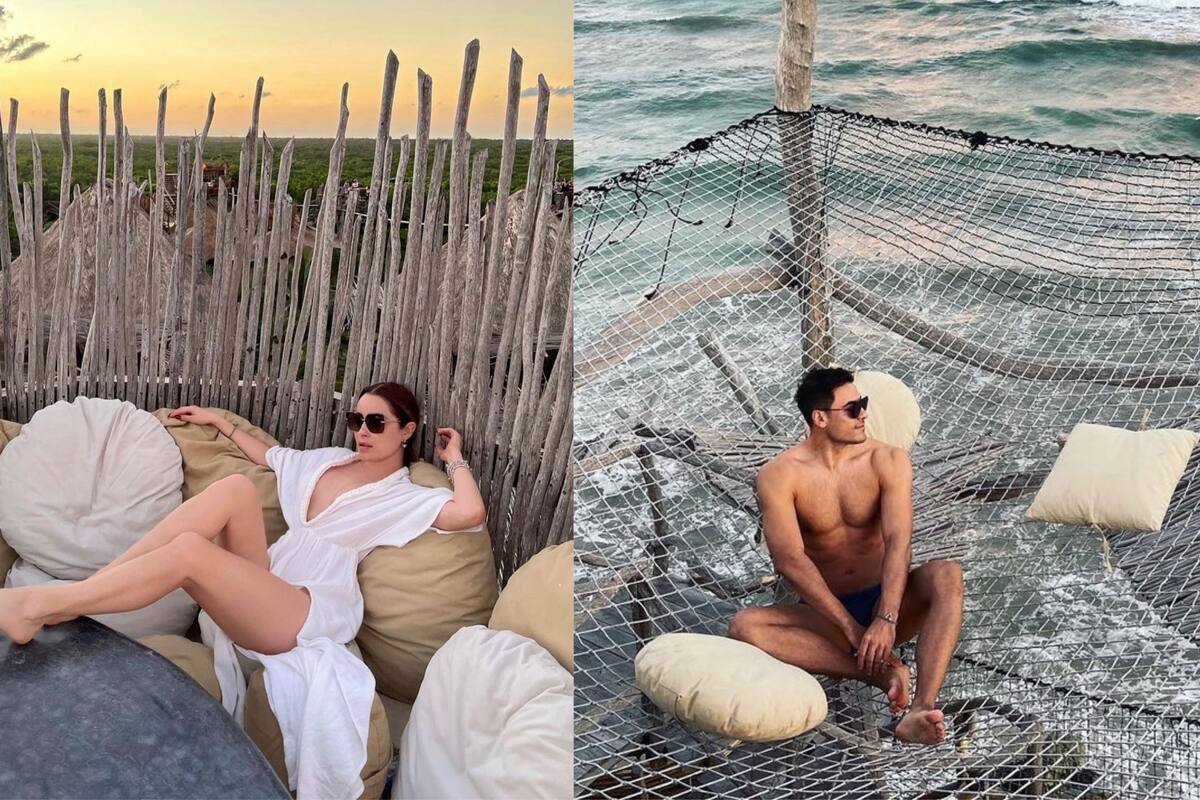 Filtran fotos de Carlos Rivera y Cynthia Rodríguez derrochando pasión en la playa