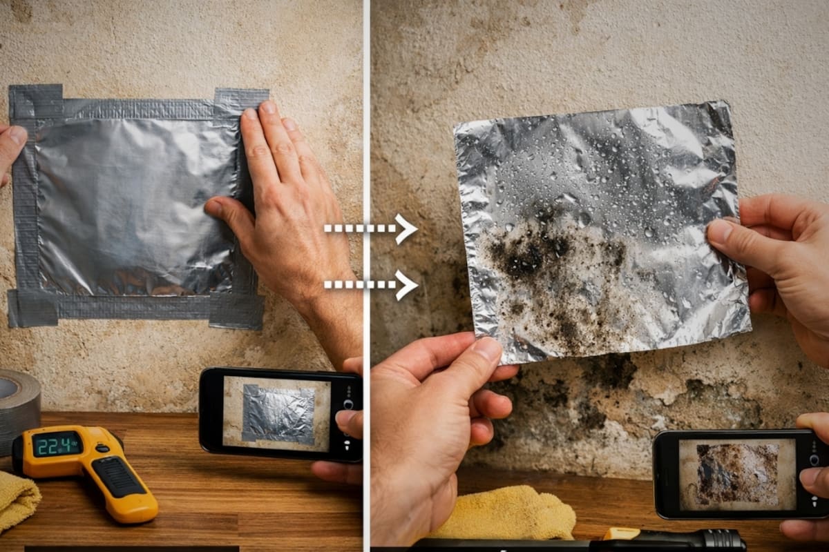 Arquitectos sugieren emplear papel aluminio en paredes para identificar humedad en 24 a 48 horas y distinguir entre filtración interna o condensación, que se puede evitar con ventilación y cuidados básicos en el hogar: ¿Cómo realizarlo?