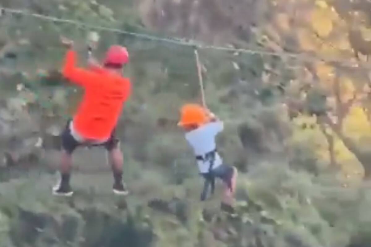 Viral: Niño cae de una altura de más de 10 metros por falla de una tirolesa