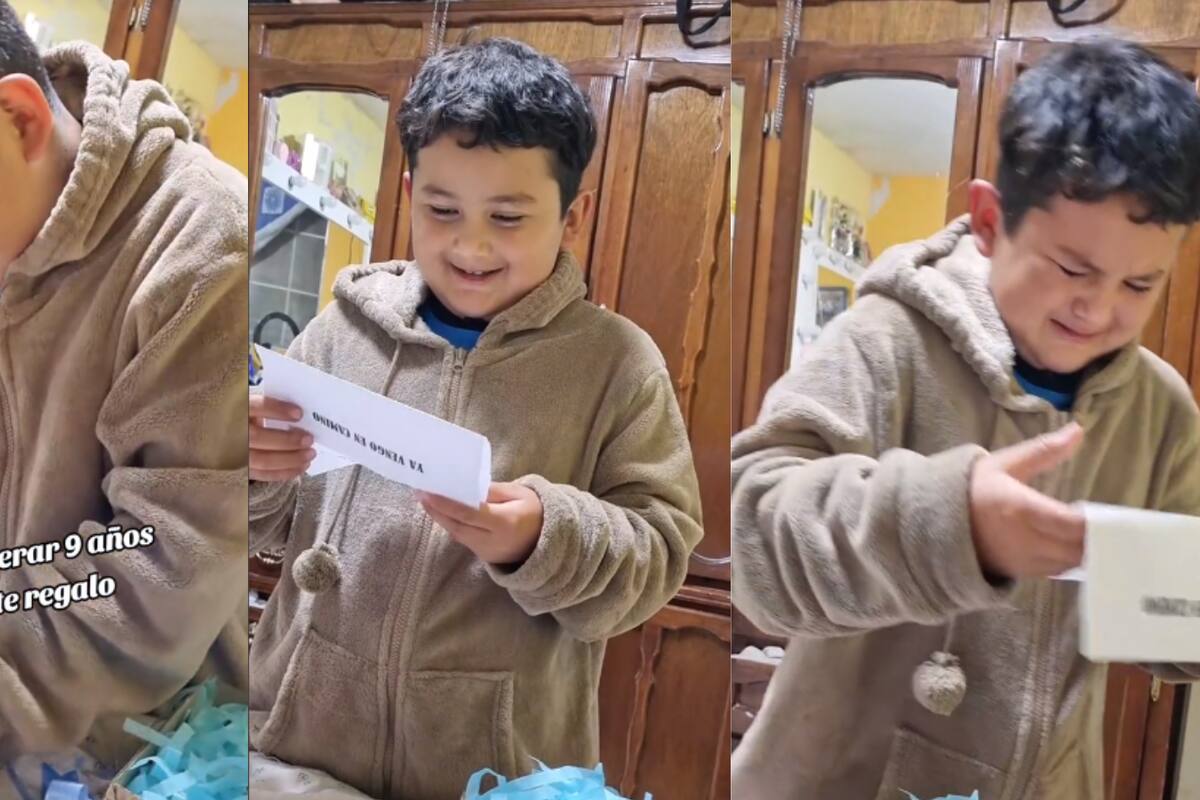 Niño rompe en llanto al enterarse que se convertirá en hermano mayor; Esperó 9 años para este momento