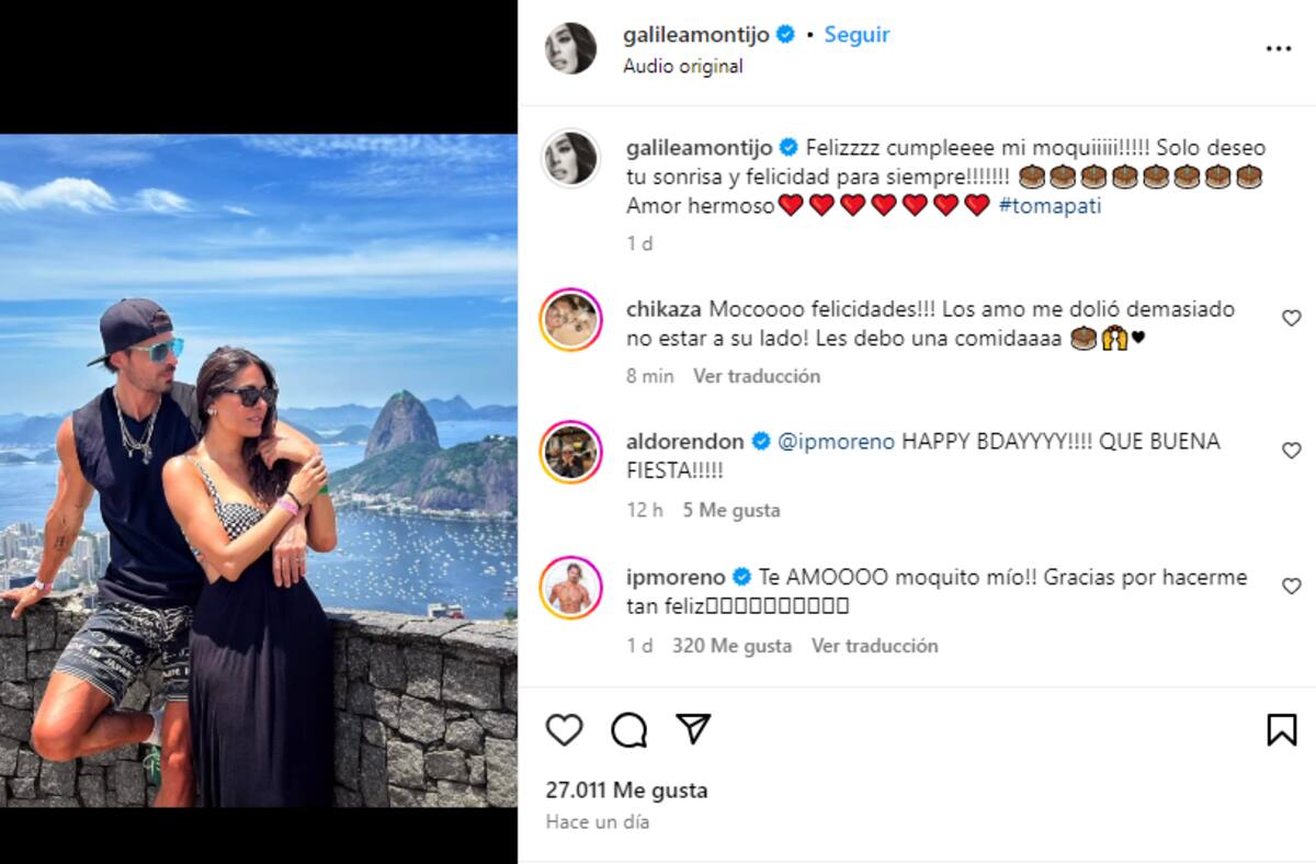Galilea Montijo compartió un emotivo mensaje a su novio Isaac Moreno