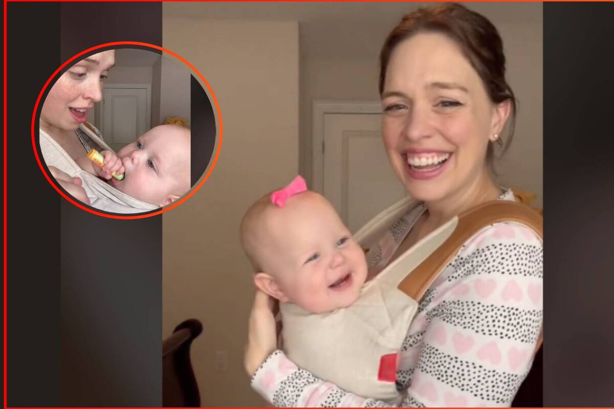 VIDEO: Mamá y bebé se roban el corazón de TikTok con un video viral