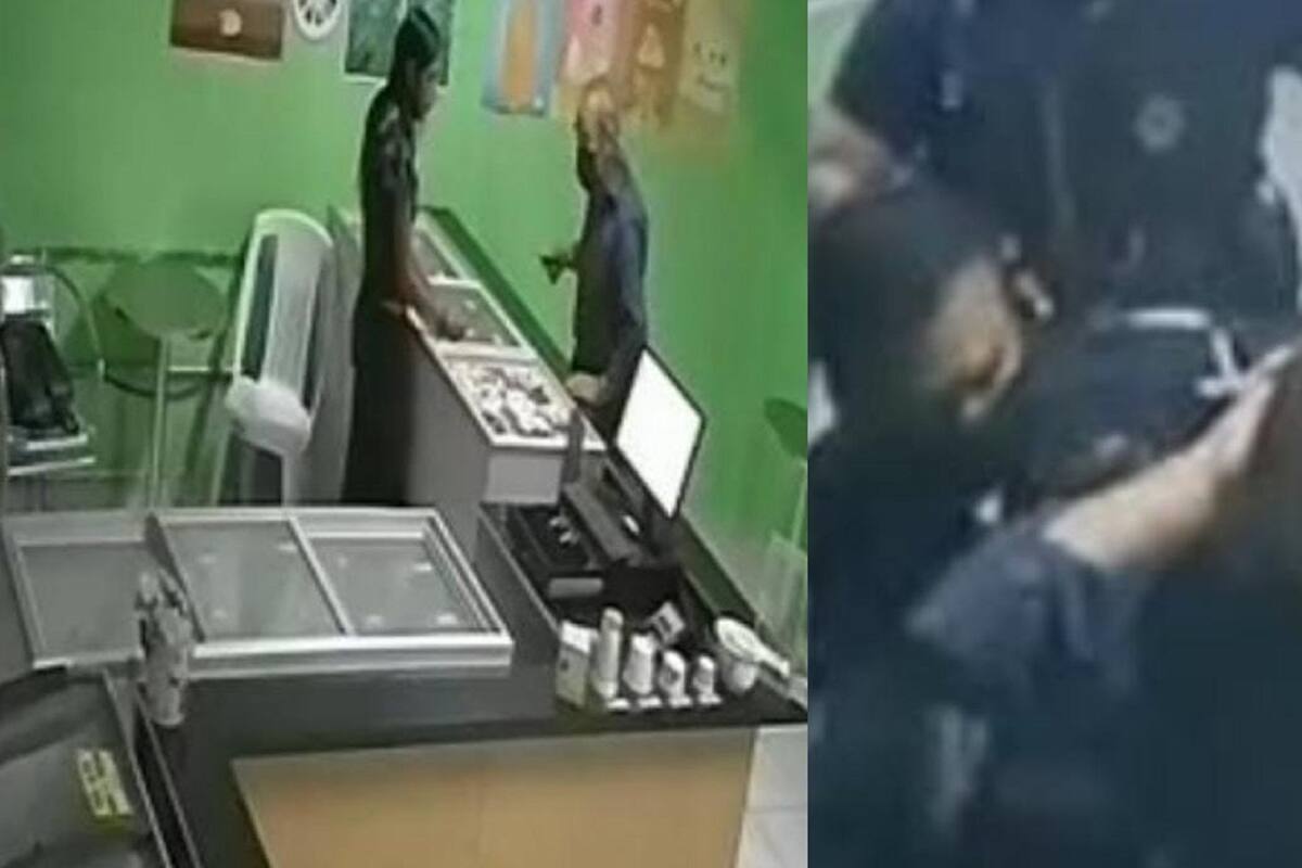 VIDEO VIRAL: Ladrón intenta asaltar una tienda y lo dejan encerrado