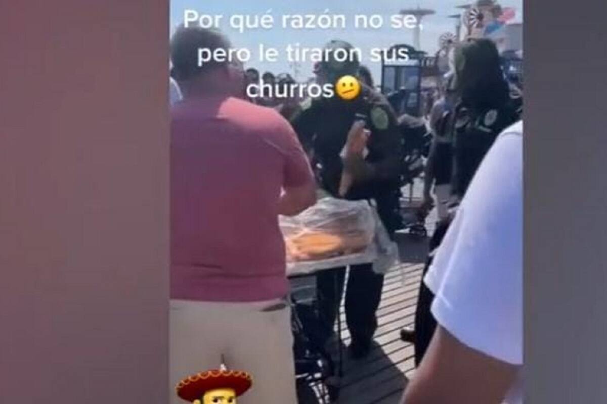 Gente se pone de acuerdo para ayudar a vendedor luego de que la policía le tirara sus churros