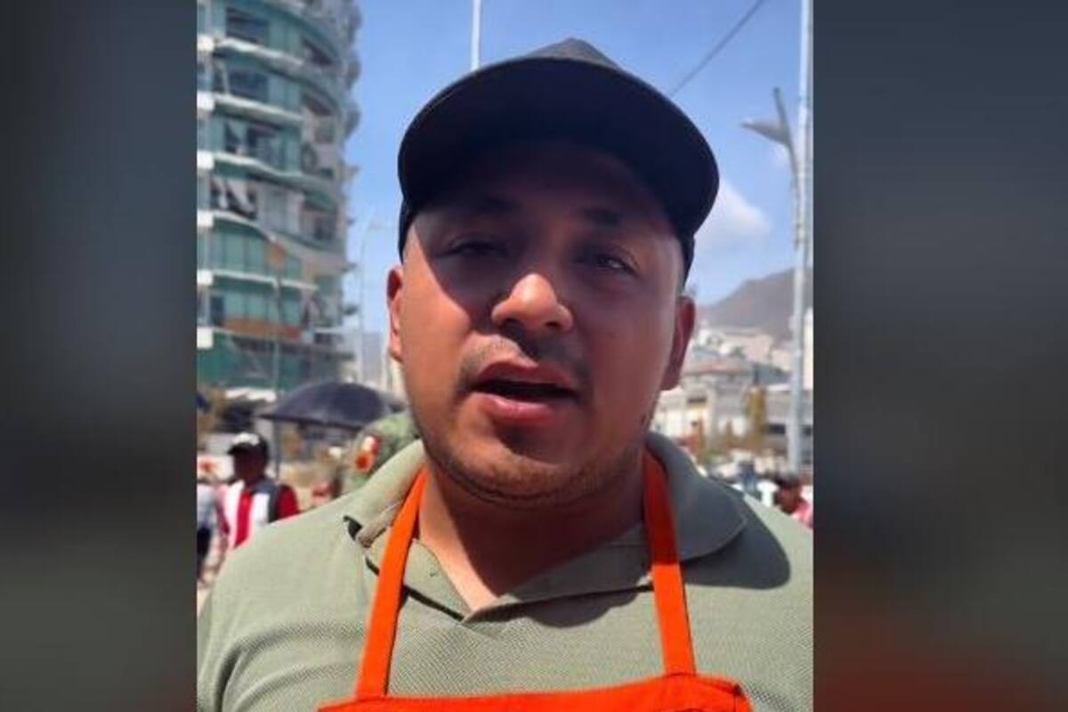 VIRAL: Taquero viaja a Acapulco para ayudar a los damnificados
