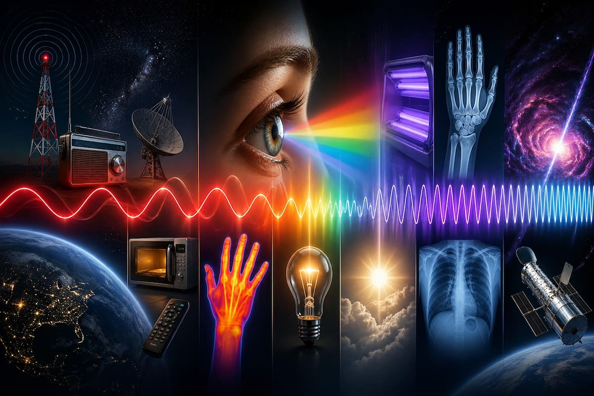 ¿Sabías que los humanos solo captamos una mínima parte del espectro electromagnético?