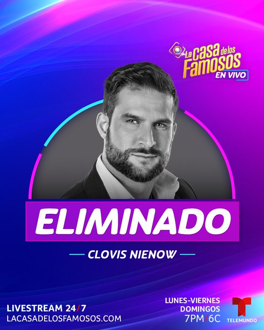 Clovis es eliminado en la semana 13 de LCDLF.