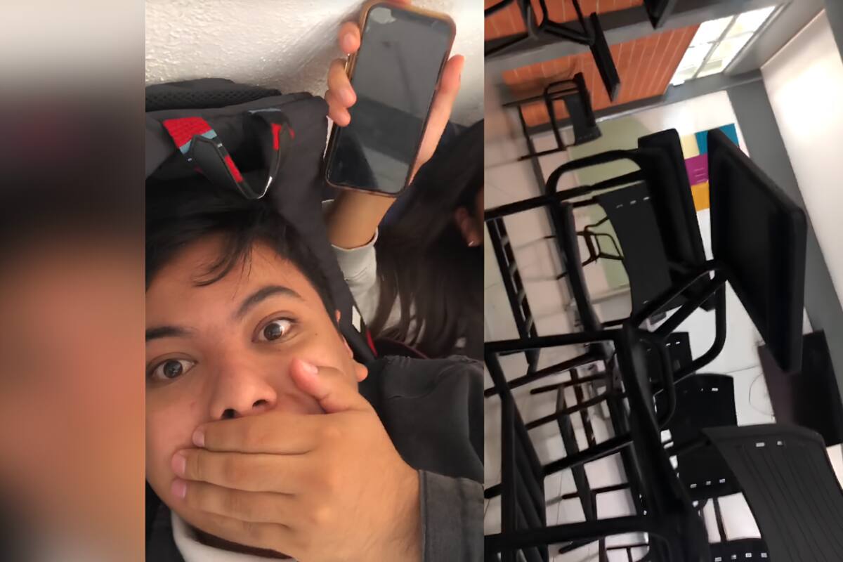 VIRAL: ¡dos estudiantes se duermen en la preparatoria y cuando se despiertan ya no hay NADIE!