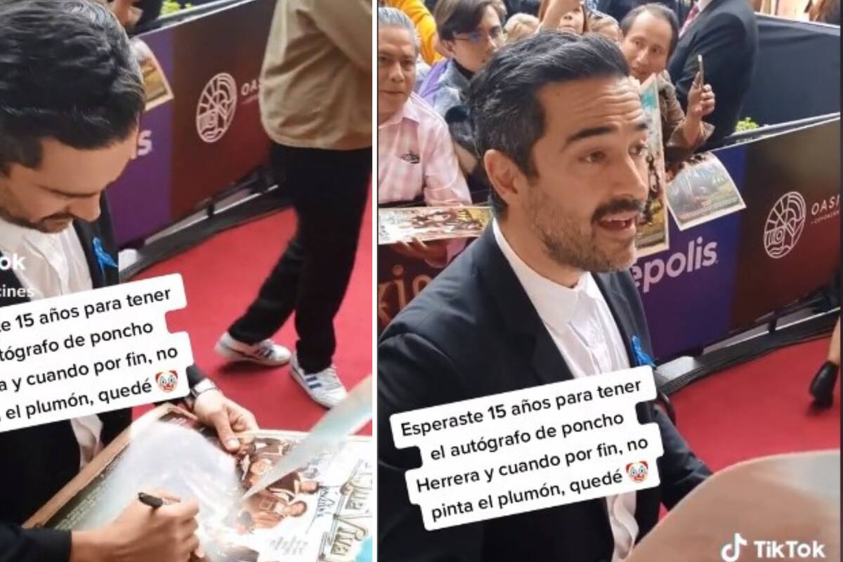 Espera 15 años para tener autógrafo de Poncho Herrera y cuando lo consigue su plumón no raya