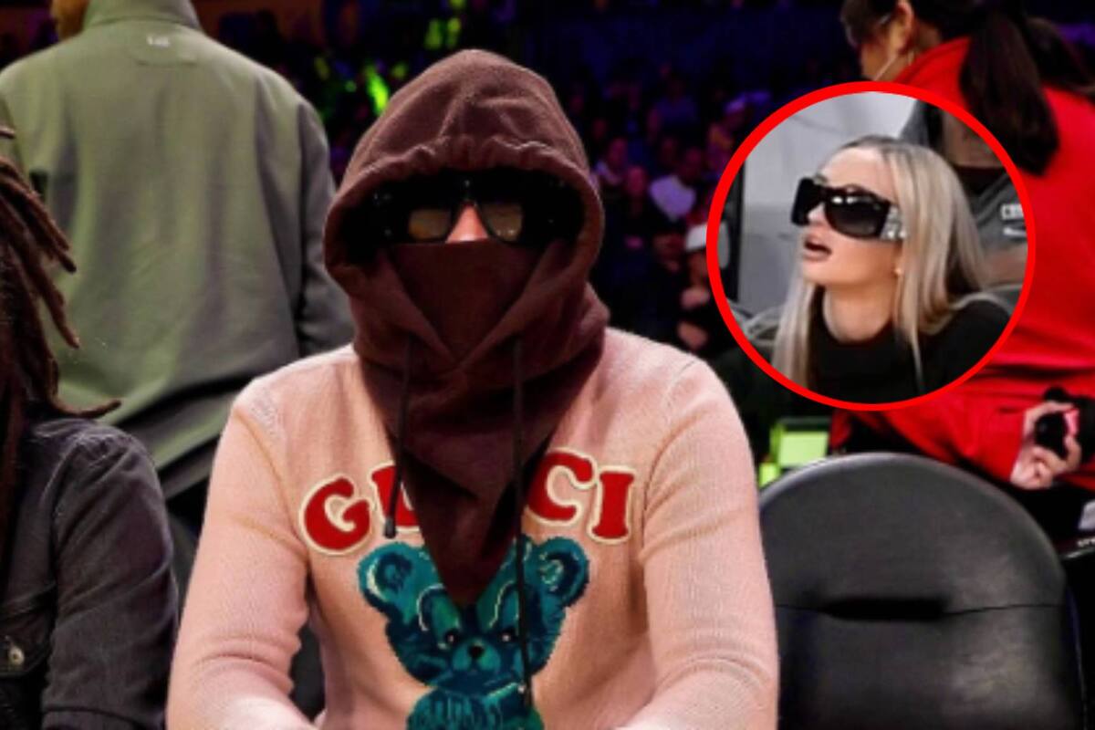 Bad Bunny aparece en público ocultando su identidad y junto a una misteriosa mujer