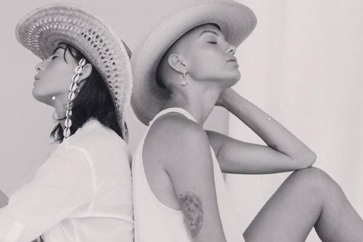 Hija de Raúl Araiza publica foto con la bandera pansexual y su novia en la marcha del orgullo LGBT+