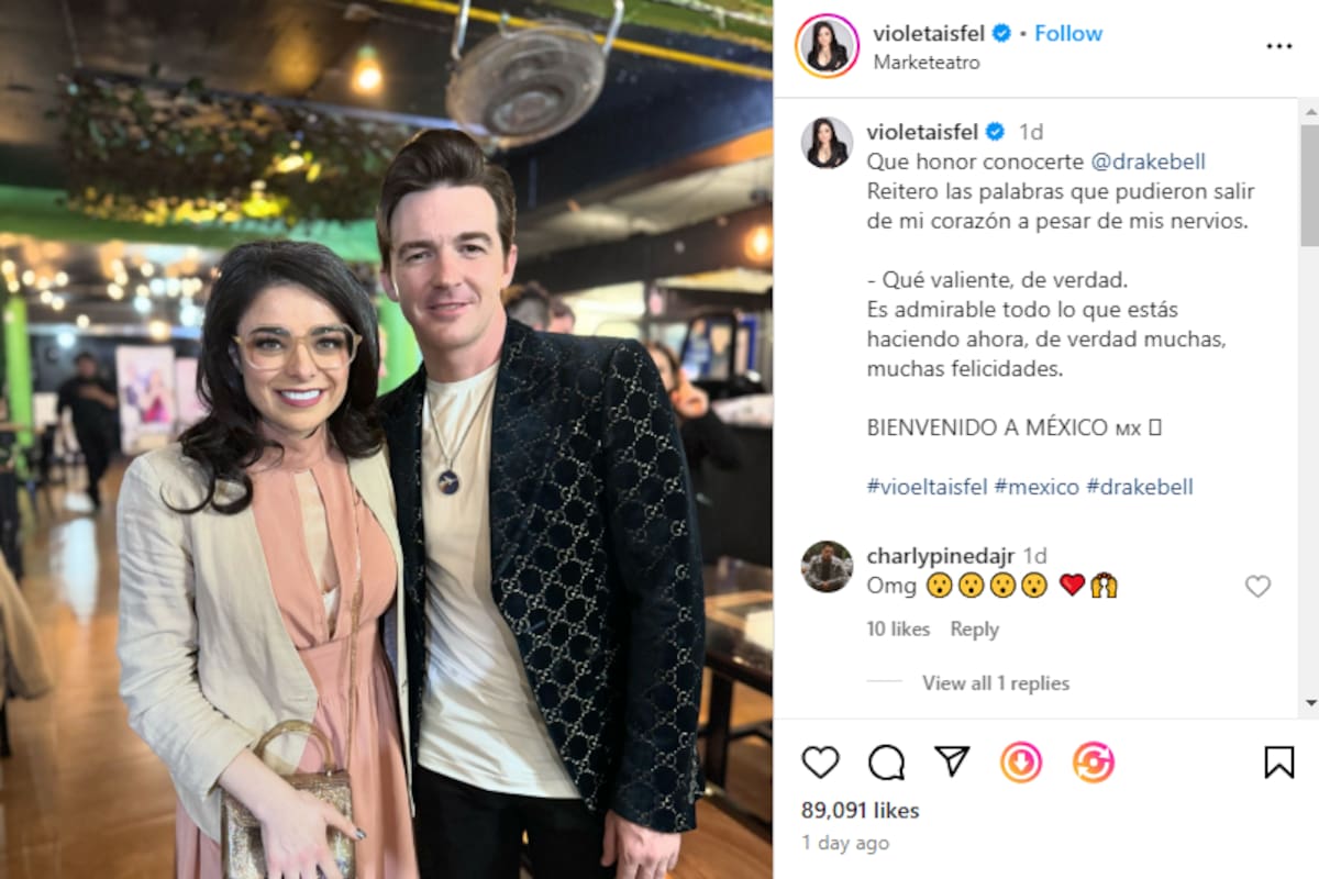 Violeta Isfel grabó su encuentro con Drake Bell