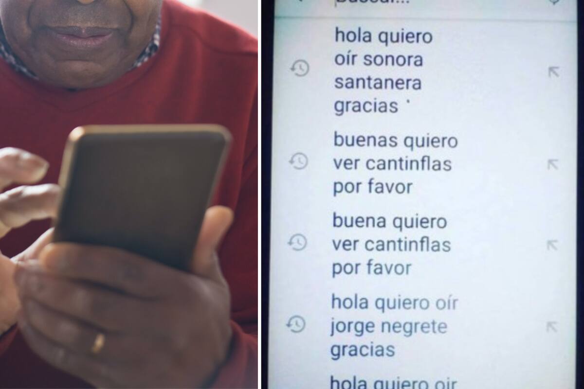 Abuelito conmueve al buscar videos en YouTube escribiendo por favor