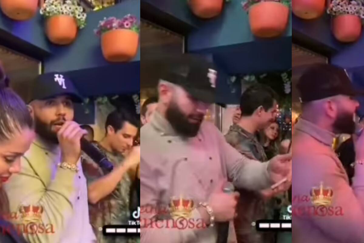 Filtran video de Carín León supuestamente rechazando a su novia y coqueteando con otra mujer en frente de ella