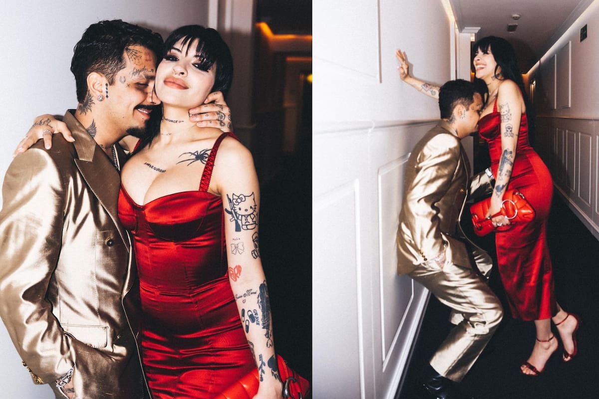 Christian Nodal y Cazzu se coronan como la pareja más sensual en la alfombra roja de los Latin Grammy