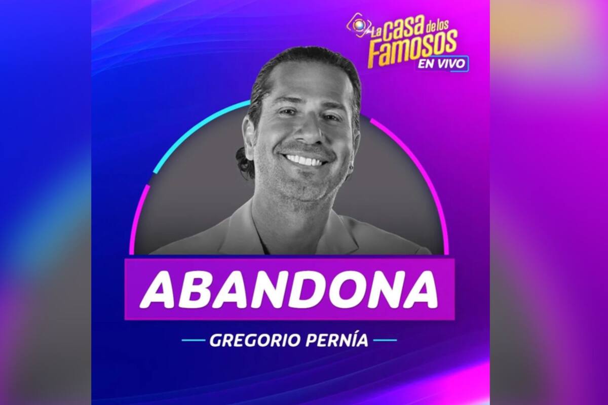 Gregorio Pernía  sigue los pasos de Thalí García y ABANDONA 'La Casa de los Famosos 4'