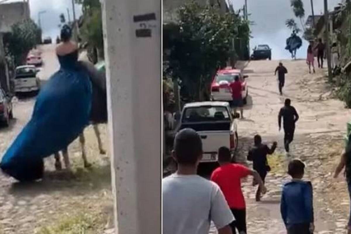 Caballo "secuestra" a quinceañera: “¡Corre como el viento, Tiro al Blanco!”