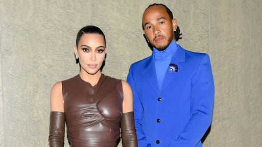 Kim Kardashian y Lewis Hamilton derrochan ternura durante el Gran Premio de Mónaco
