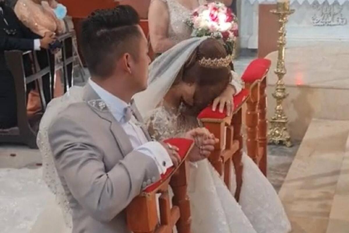 VIDEO VIRAL: Novia se desmaya justo el día de su boda en pleno altar