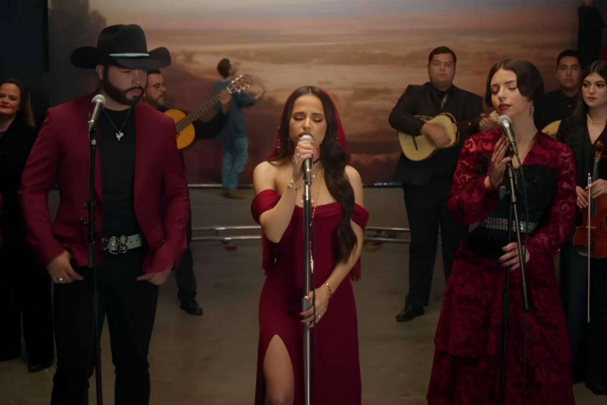 Ángela Aguilar, Leonardo Aguilar y Becky G unen sus voces para una nueva colaboración musical con “Por El Contrario”