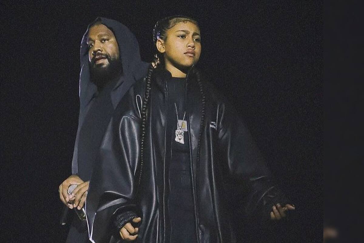 North West se roba el show al presentarse en el escenario junto a su padre, Kanye West