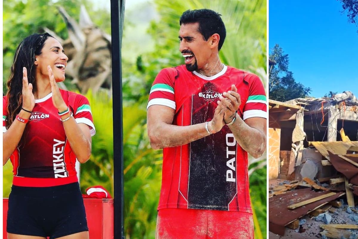 Derrumban casa que Pato Araujo y Zudikey Rodríguez, de "Exatlón", construían en Valle de Bravo