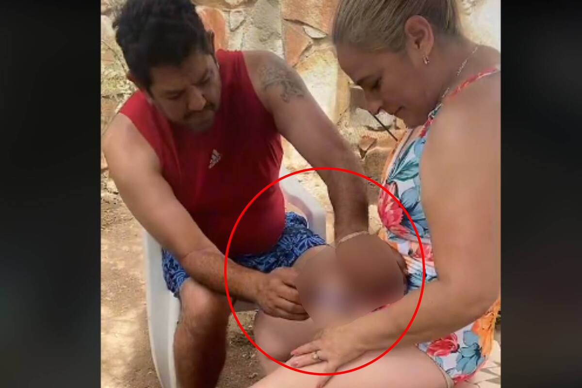 VIRAL: Captan a pareja rasurándose el área del bikini en alberca pública