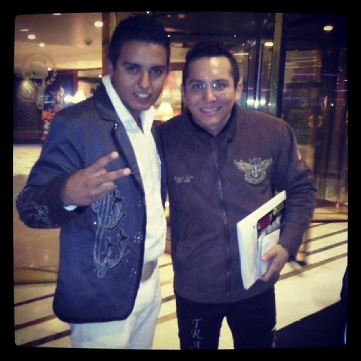 Así lucía Edwin Luna en 2013 en los Premios Monitor Latino. @danny_arteaga