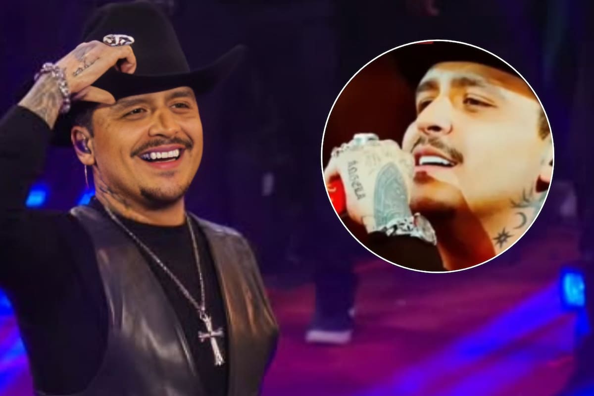 Christian Nodal exhibe su reciente tatuaje en homenaje a Ángela Aguilar