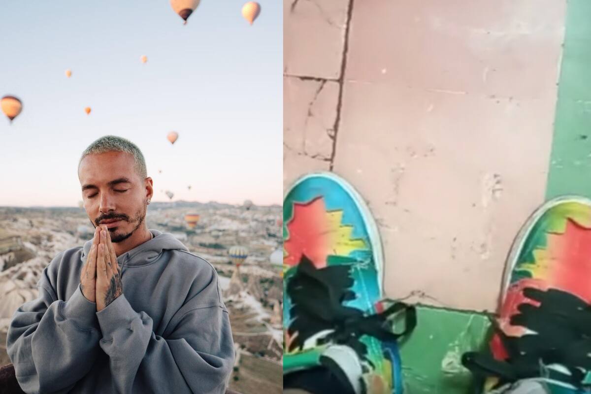 "Te van a llegar": J Balvin sorprende a niño que recibió críticas por usar tenis 'pirata'