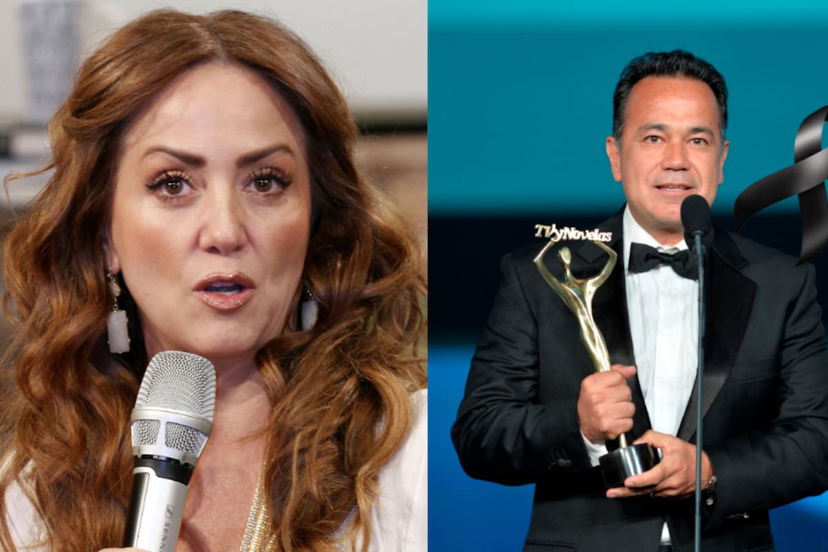 Andrea Legarreta llora la partida de Nicandro Díaz