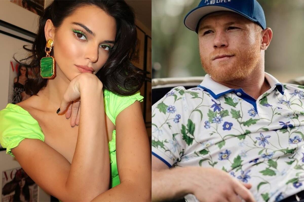 Captan a Kendall Jenner y a "Canelo" Álvarez cenando en restaurante de Los Ángeles